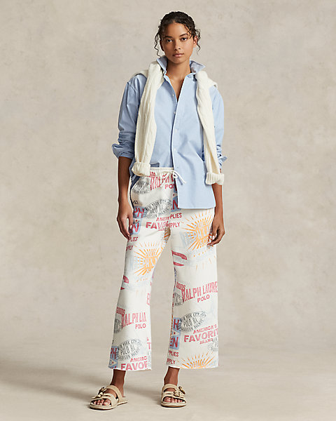 Logo Graphic Fleece Athletic Ankle Pant