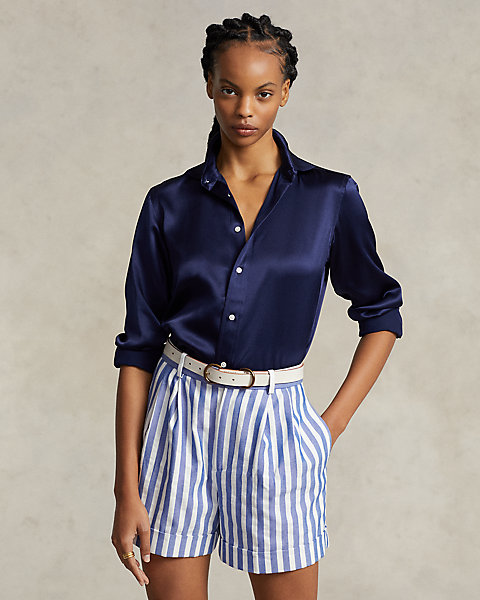 Relaxed Fit Silk Shirt