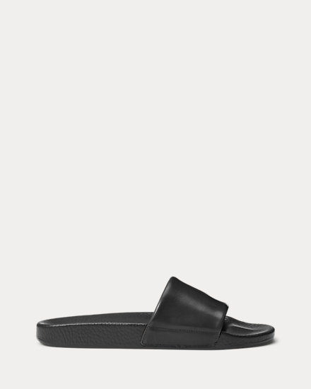 Signature Pony Leather Slide