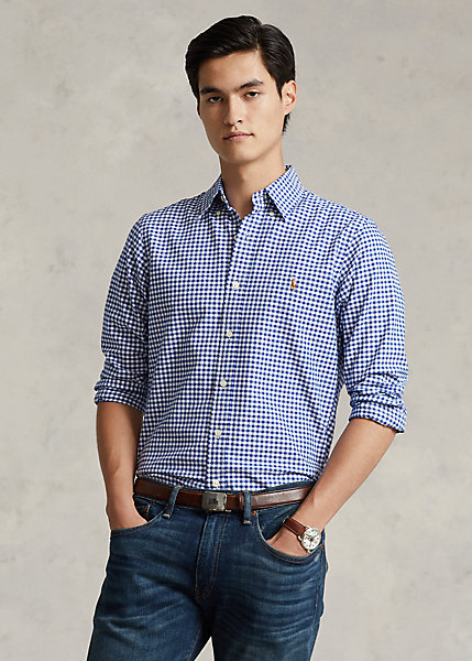 Classic Fit Gingham Oxford Shirt