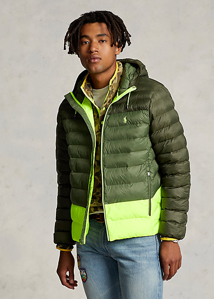 Packable Water-Repellent Hooded Jacket