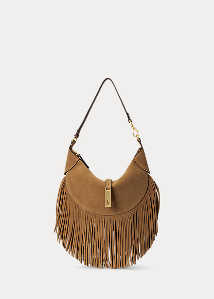 Polo ID Fringe Suede Mini Shoulder Bag