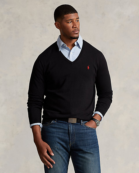 Cotton V-Neck Sweater