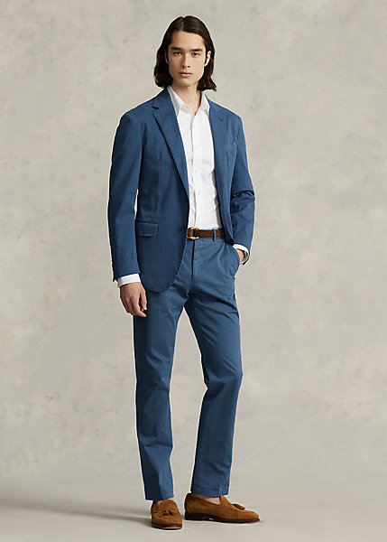 Garment-Dyed Stretch Chino Suit Trouser