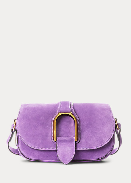 Calf-Suede Welington Shoulder Bag