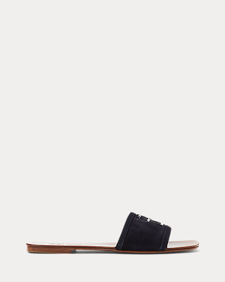 Andela Calf-Suede Slide Sandal