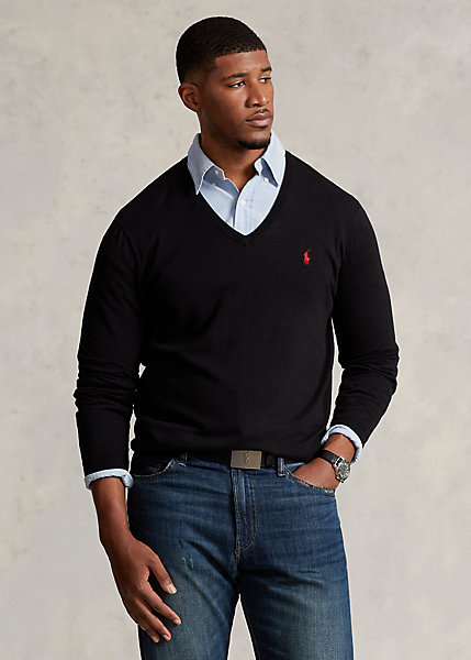 Cotton V-Neck Sweater