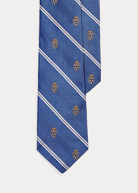 Striped Silk Repp Club Tie