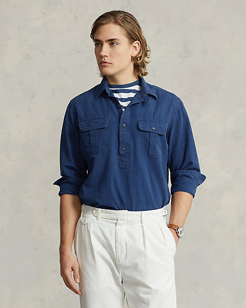 Classic Fit Poplin Popover Workshirt