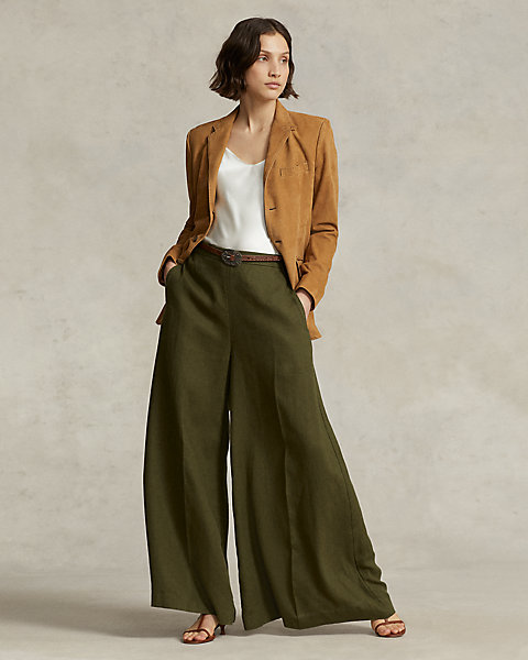 Linen Ultrawide-Leg Pant