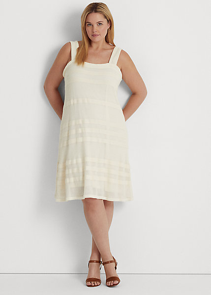 Striped Knit Sleeveless Dress