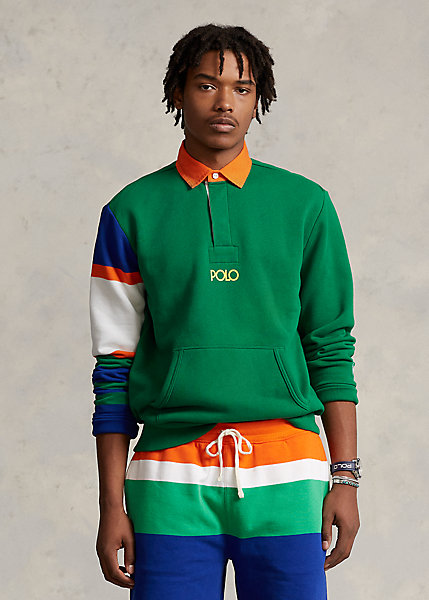 Fleece Logo Rugby Sweatshirt