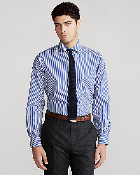 Striped Easy Care Stretch Poplin Shirt - All Fits