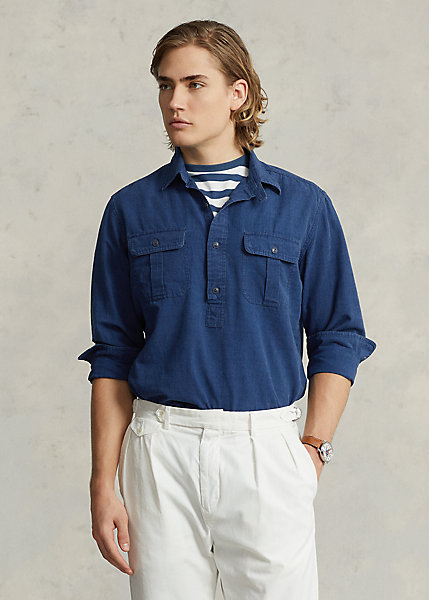 Classic Fit Poplin Popover Workshirt