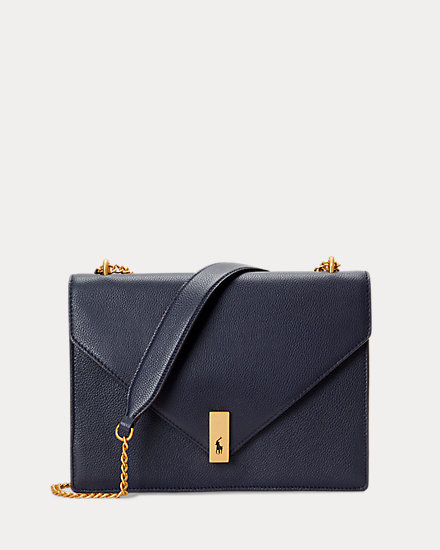 Polo ID Leather Envelope Chain Bag