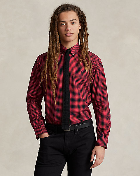 Classic Fit Plaid Twill Shirt