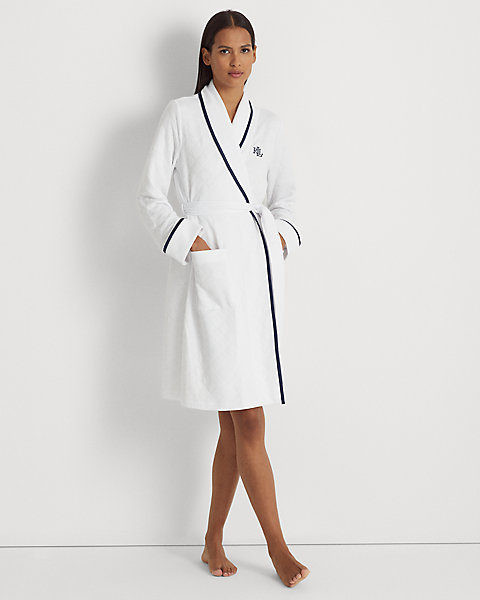 Quilted Shawl-Collar Robe