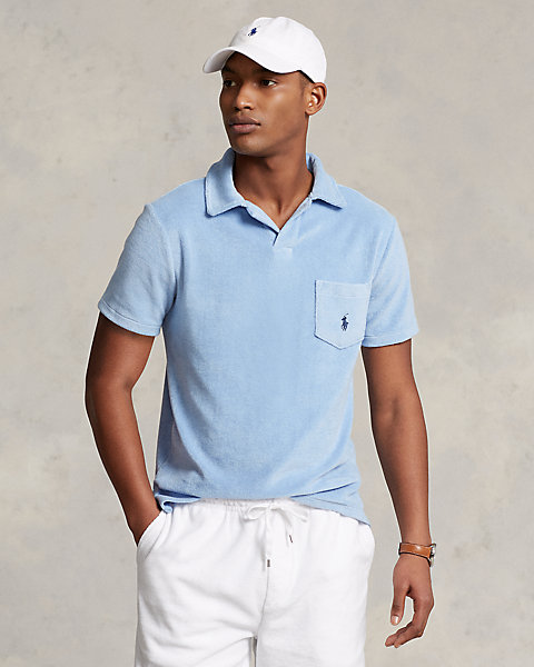 Custom Slim Fit Terry Polo Shirt