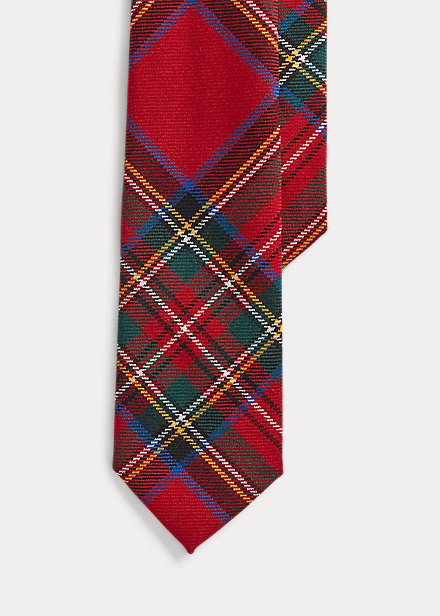 Plaid Wool Tie