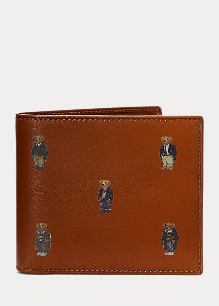 Polo Bear Leather Billfold Wallet
