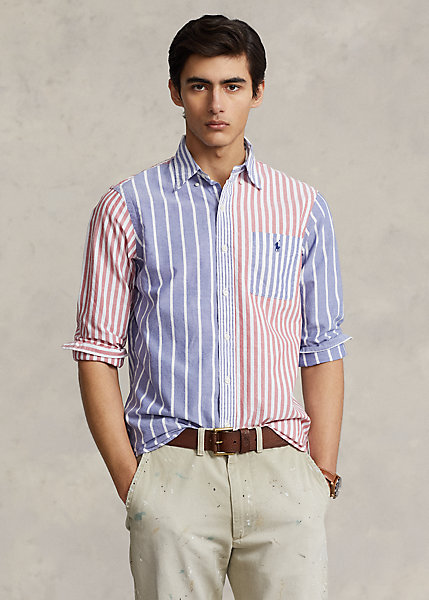 Classic Fit Striped Oxford Fun Shirt