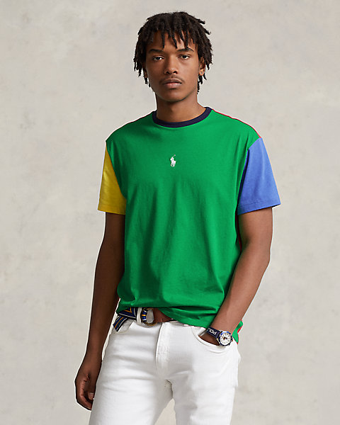 Classic Fit Color-Blocked Jersey T-Shirt