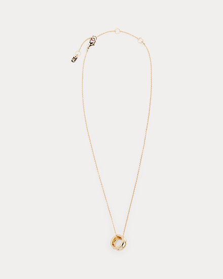 Gold-Tone Crystal Pendant Necklace
