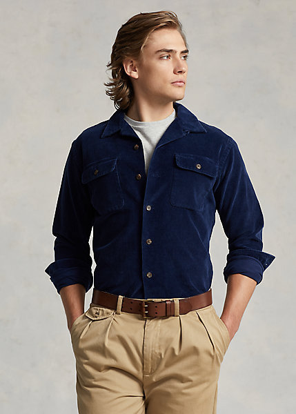 Classic Fit Corduroy Camp Shirt