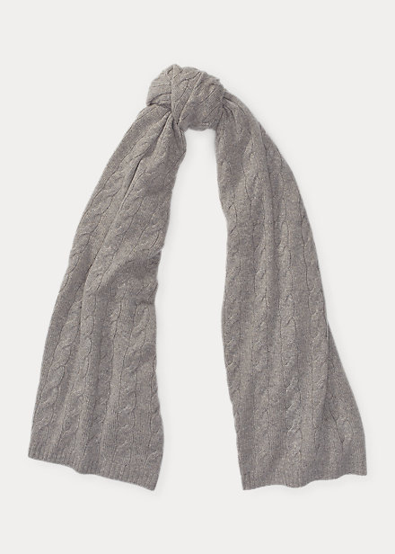Cable Cashmere Scarf