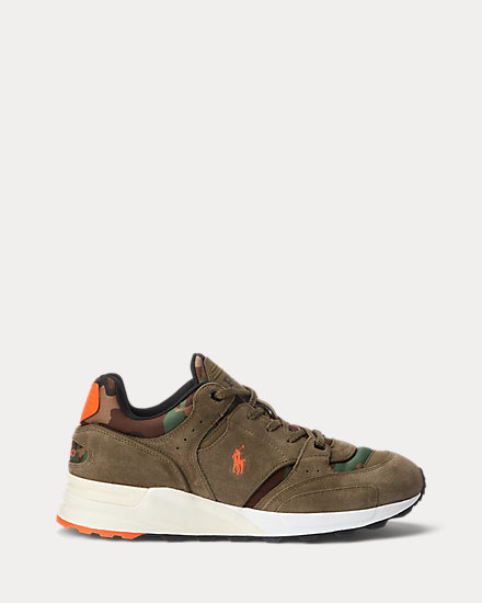 Trackster 200 Suede & Camo Twill Sneaker
