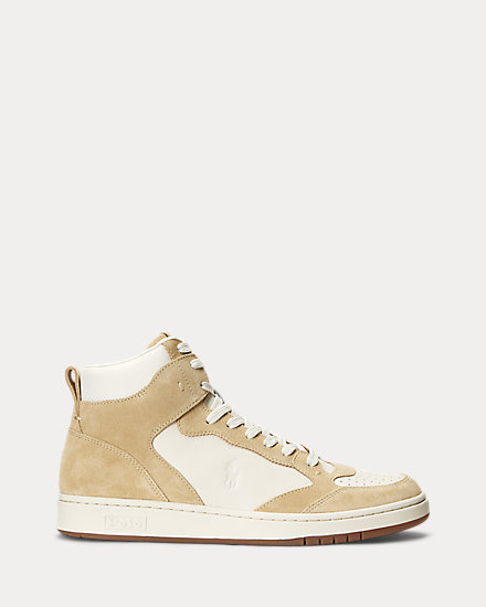 Court Leather-Suede High-Top Sneaker
