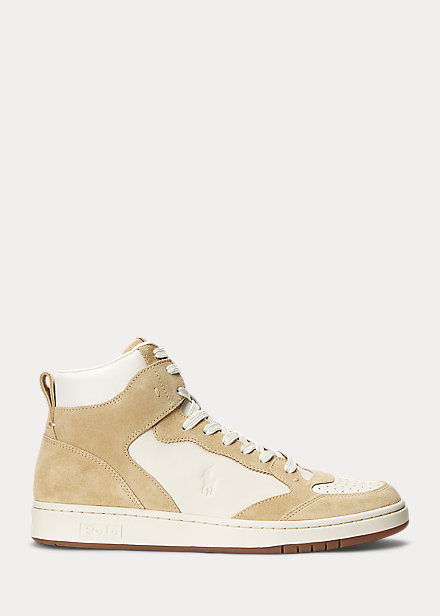 Court Leather-Suede High-Top Sneaker