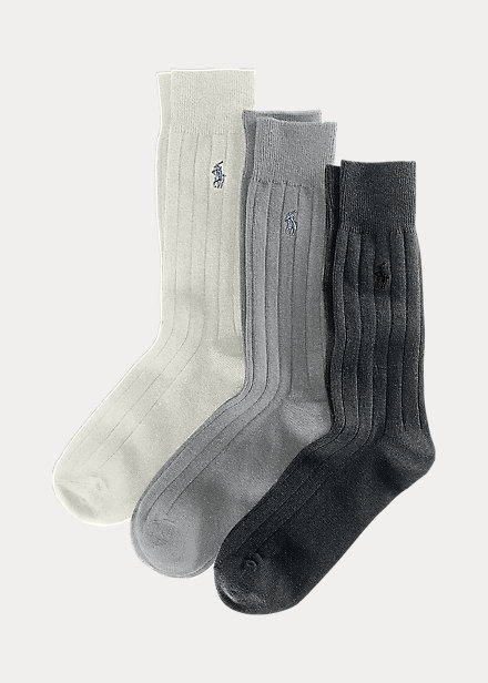 Combed Cotton Rib Sock 3-Pack