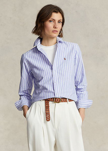 Classic Fit Striped Oxford Shirt