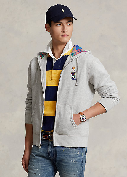 Polo Bear Fleece Full-Zip Hoodie