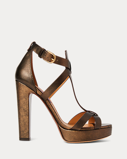 Dakota Metallic Calfskin Sandal