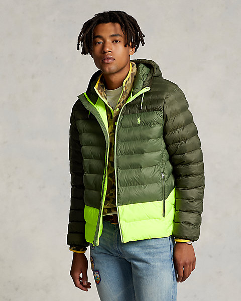 Packable Water-Repellent Hooded Jacket