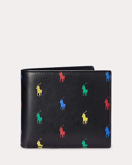 Allover Pony Leather Billfold Wallet