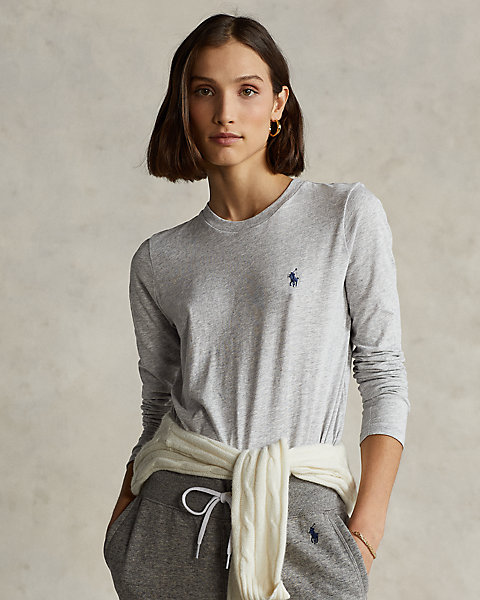 Cotton Jersey Long-Sleeve Tee