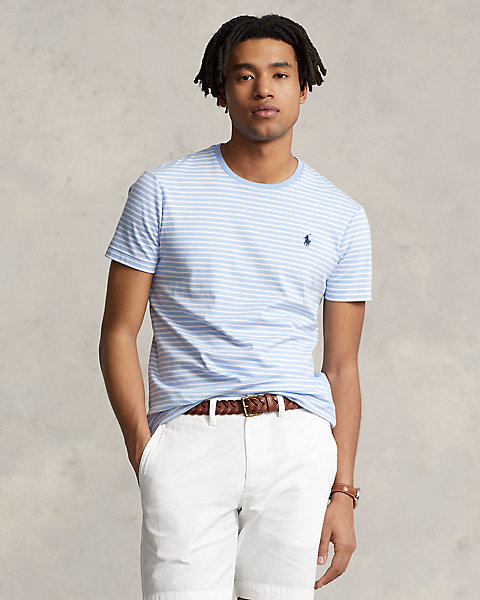 Classic Fit Striped Soft Cotton T-Shirt
