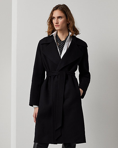 Cameo Wool-Cashmere Wrap Coat