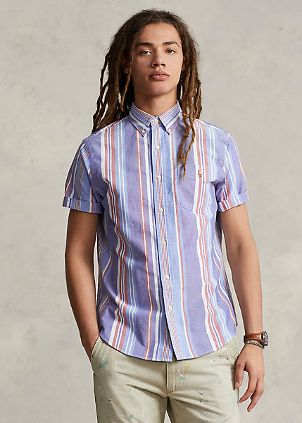 Classic Fit Striped Oxford Shirt