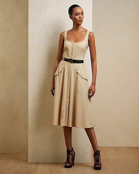 Semira Wool Gabardine Day Dress