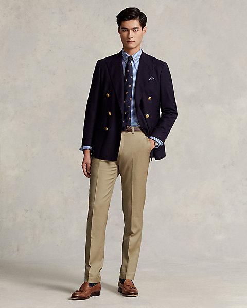 Slim Fit Wool Twill Trouser