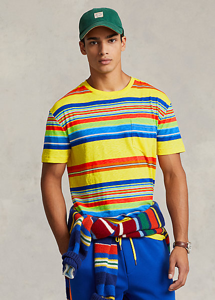 Classic Fit Striped Jersey T-Shirt