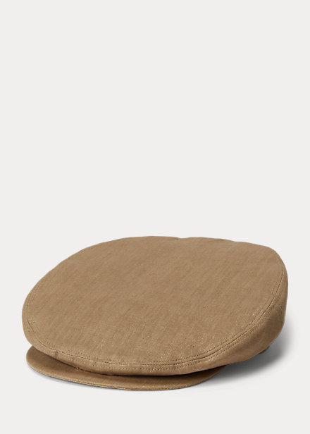 Metallic Linen Newsboy Hat