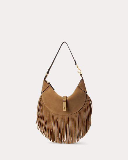 Polo ID Fringe Suede Mini Shoulder Bag