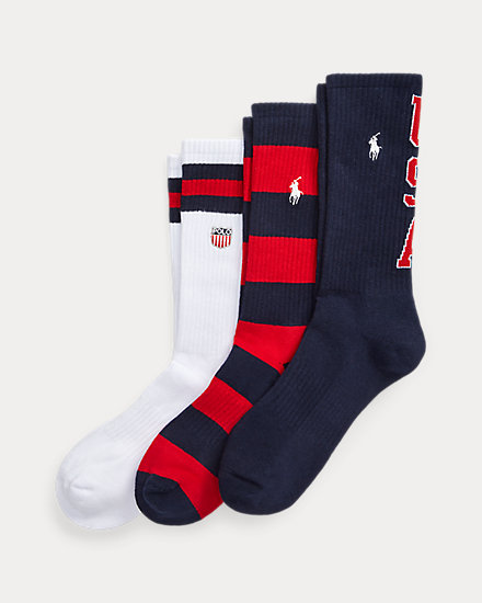 Americana Crew Sock 3-Pack