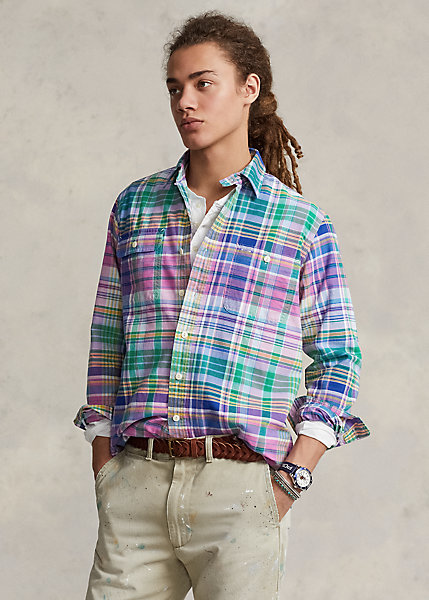 Classic Fit Plaid Oxford Workshirt