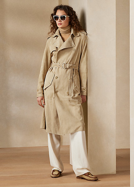 Baird Lamb-Suede Trench Coat